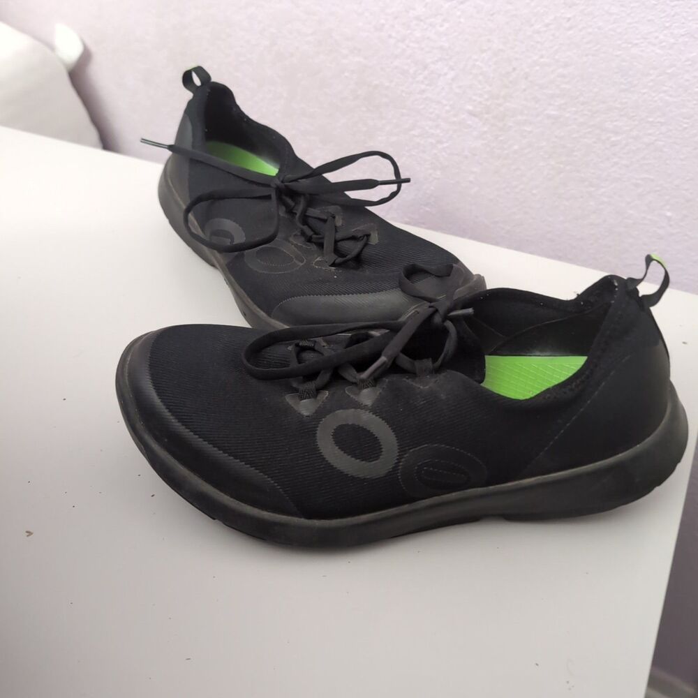 Oofos OOMG Sport LS Low Shoes Mens Size 10 Black
